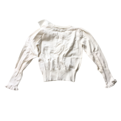 Gilet blanc Angel’s Face fille 10/11 ans avec nœud XXL