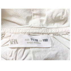 Blouse blanche Zara fille 11/12 ans