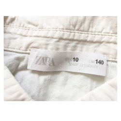 Chemise blanche Zara fille 10 ans