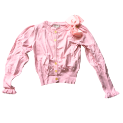 Gilet rose Angel’s Face fille 10/11 ans avec nœud XXL