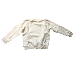 Sweat écru Petit Bateau fille 12 ans avec cœur rouge
