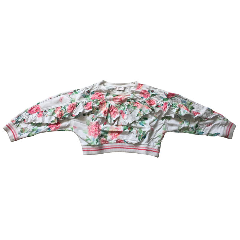 Sweat fleuri Monnalisa fille 10 ans