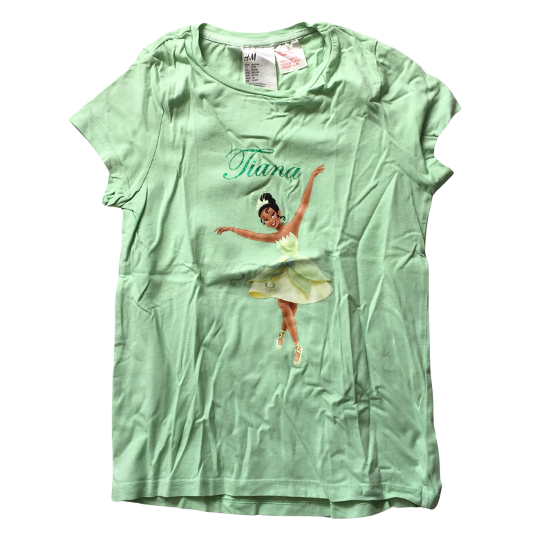 T-shirt Disney Princesse Tiana H&M fille 8/10 ans