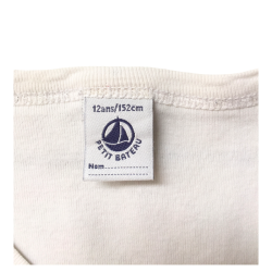 T-shirt blanc Petit Bateau fille 12 ans