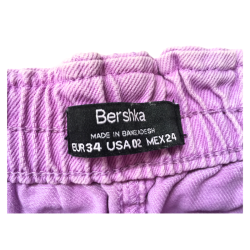 Jupe en jean lilas Bershka femme taille 34