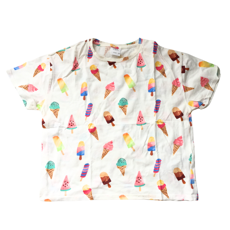 T-shirt imprimé glaces Zara fille 13/14 ans