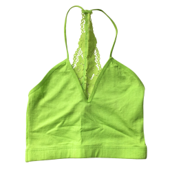 Brassière verte fluo Bershka femme taille XS