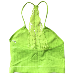 Brassière verte fluo Bershka femme taille XS