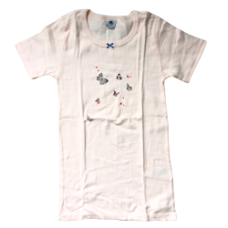 T-shirt rose pâle Petit Bateau fille 12 ans – Motif papillons