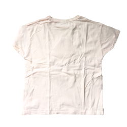 T-shirt beige Zara fille 10 ans avec poire à sequins réversibles