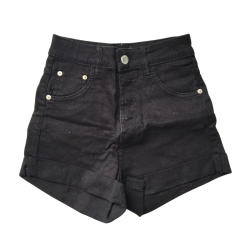 Short noir taille haute Bershka femme taille 34