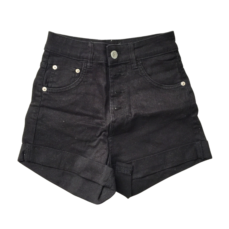 Short noir taille haute Bershka femme taille 34