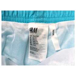 Short de bain turquoise H&M enfant 8/10 ans