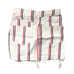 Jupe en jean rayée Bershka femme taille XS