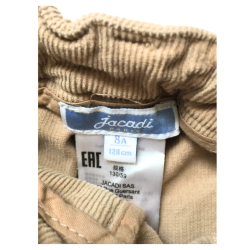 Pantalon en velours côtelé Jacadi fille 8 ans
