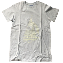 T-shirt bleu ciel Jacadi enfant 12 ans – Motif voilier