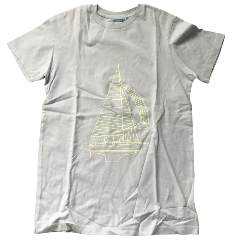 T-shirt bleu ciel Jacadi enfant 12 ans – Motif voilier
