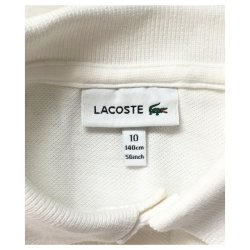 Polo blanc Lacoste enfant 10 ans