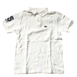 Polo blanc Lacoste enfant 10 ans