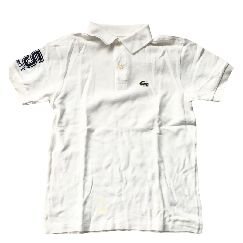 Polo blanc Lacoste enfant 10 ans
