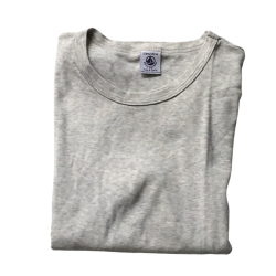 T-shirt gris chiné Petit Bateau fille 12 ans