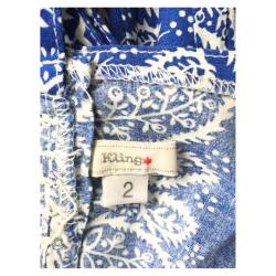 Robe Kling bleue à motifs cachemire – Taille S