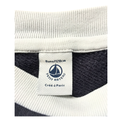 Sweat Petit Bateau bleu marine bateau – 10 ans