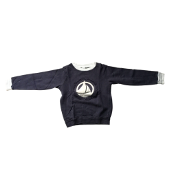 Sweat Petit Bateau bleu marine bateau – 10 ans