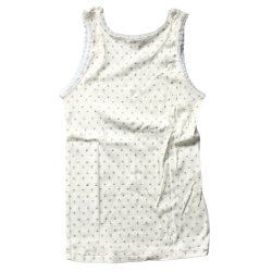 Débardeur Petit Bateau écru à petits motifs – 12 ans