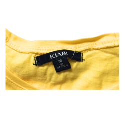 T-shirt Kiabi jaune “La reine des siestes” – Taille M