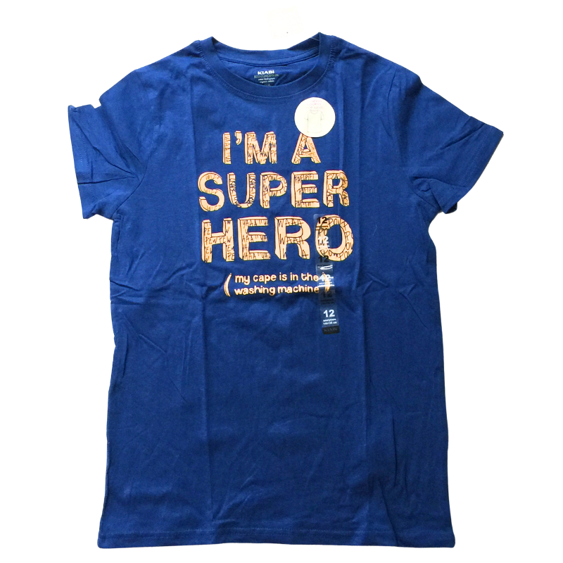 T-shirt Kiabi bleu Super Hero – 12 ans