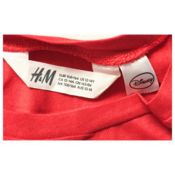 T-shirt H&M Mickey Mouse rouge – 12/14 ans