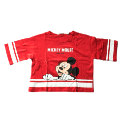 T-shirt H&M Mickey Mouse rouge – 12/14 ans