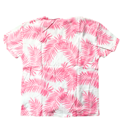 T-shirt Zara blanc à feuilles roses – 11/12 ans