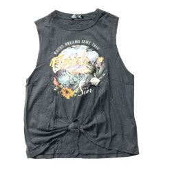 Débardeur Bershka Florida noir à nouer – Taille XS