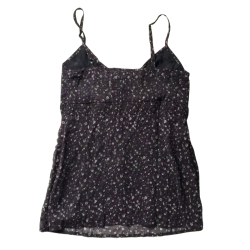 Top à bretelles Esprit noir imprimé fleuri – Taille 34