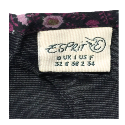 Top à bretelles Esprit noir imprimé fleuri – Taille 34