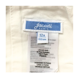 Blouse Jacadi rose pâle et écru – 12 ans
