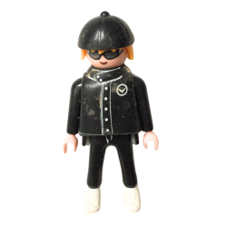 Figurine type Playmobil personnage noir