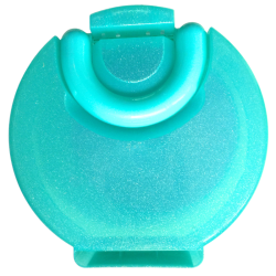 Coffret jouet rond turquoise et rose