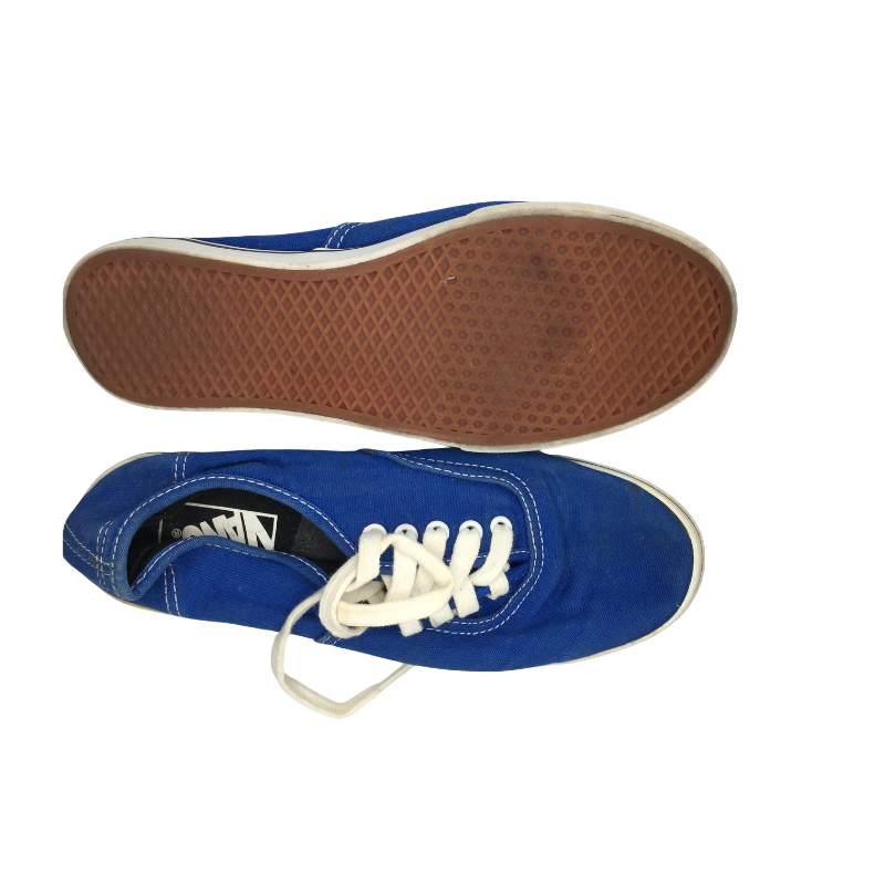 Baskets Vans bleues en toile – Men US 5 / Women US 6.5