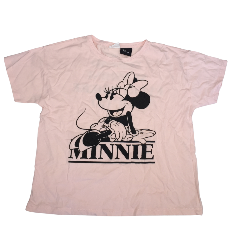 T-shirt Minnie Disney Zara fille 7 ans / 122 cm rose pâle