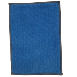 Chiffon microfibre double face bleu et cuivre