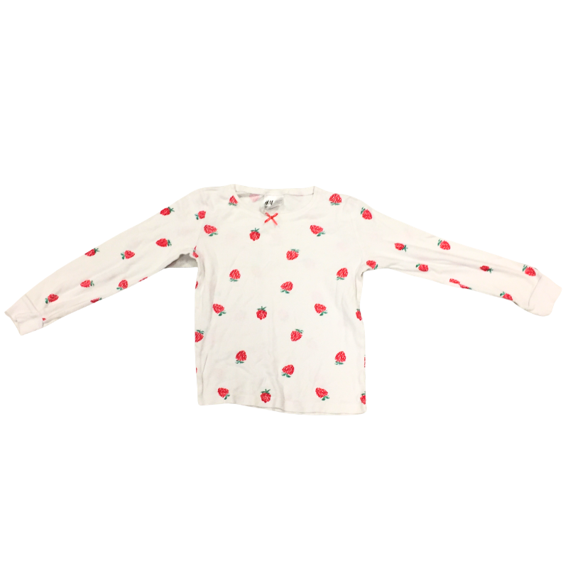T-shirt manches longues H&M fraises – 6 ans