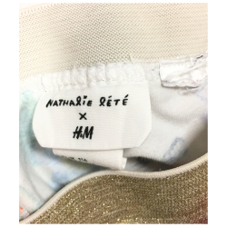 Legging H&M fleuri avec taille dorée – 5/6 ans