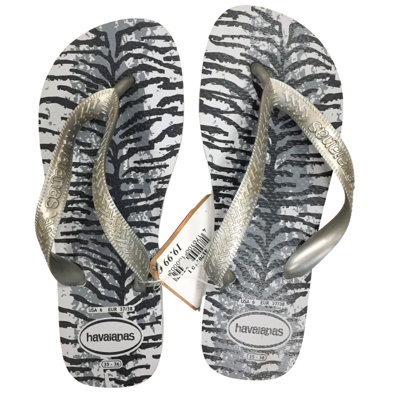 Tongs Havaianas imprimé zébré – Taille 35/36