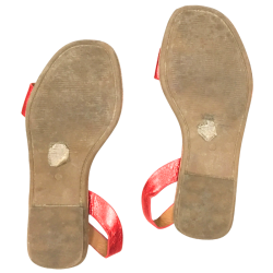Sandales rouges métallisées – Taille 36