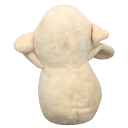 Peluche lapin beige et rose