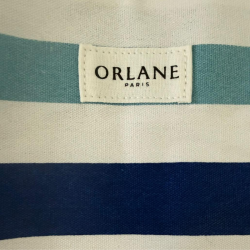 Sac cabas Orlane Paris rayé blanc et bleu