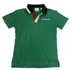 Polo enfant Burberry vert — 10 ans / 140 cm — Bon état
